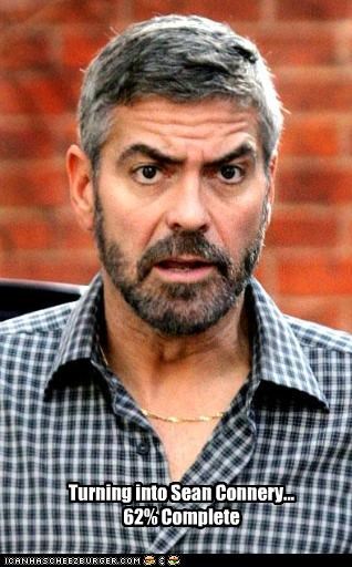 Turning into Sean Connery... 
62% Complete
