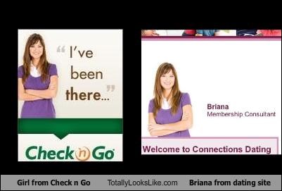Girl from Check n Go Totally Looks Like Briana from dating site