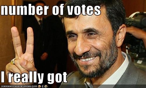 number of votes  I really got