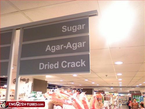 Dried crack