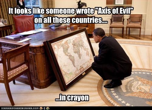 It looks like someone wrote "Axis of Evil" on all these countries....
