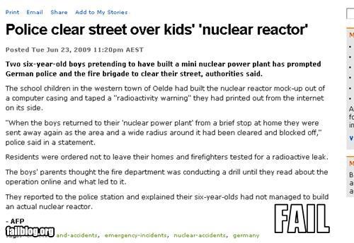 Nuclear Reactor Fail