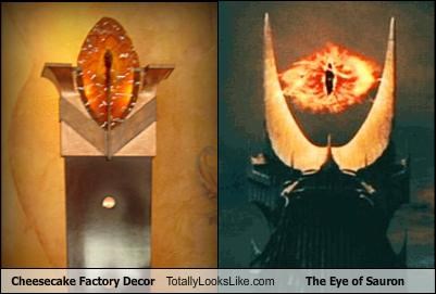 Cheesecake Factory Decor Totally Looks Like The Eye of Sauron