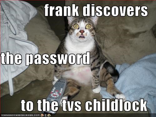 frank discovers the password to the tvs childlock