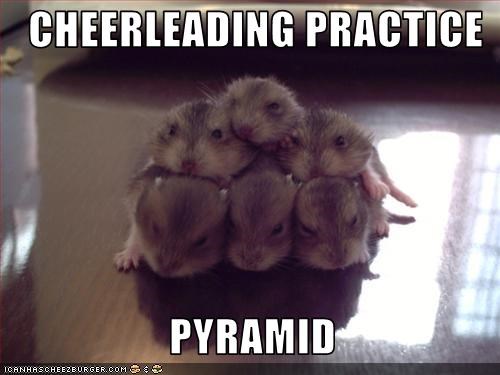 CHEERLEADING PRACTICE                     PYRAMID