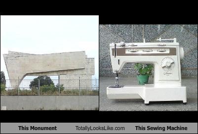 This Monument Totally Looks Like This Sewing Machine