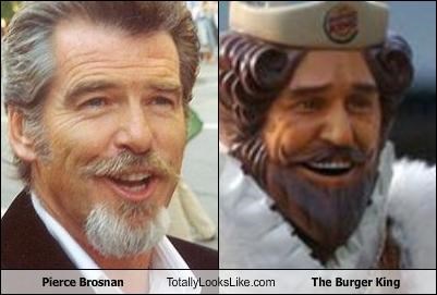 Pierce Brosnan Totally Looks Like The Burger King