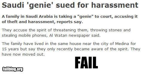 Harassment case FAIL