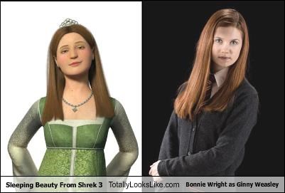 Sleeping Beauty From Shrek 3 Totally Looks Like Bonnie Wright as Ginny Weasley