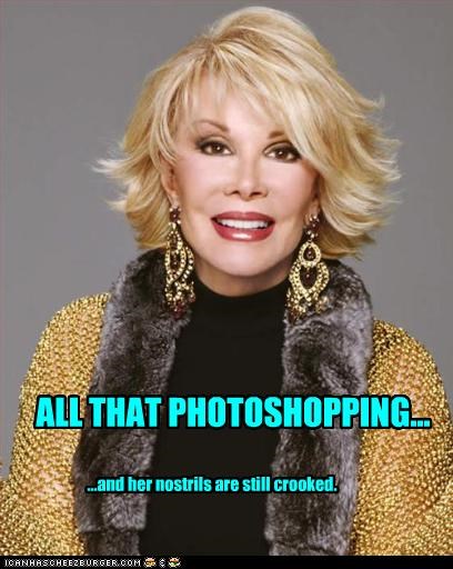 ALL THAT PHOTOSHOPPING...