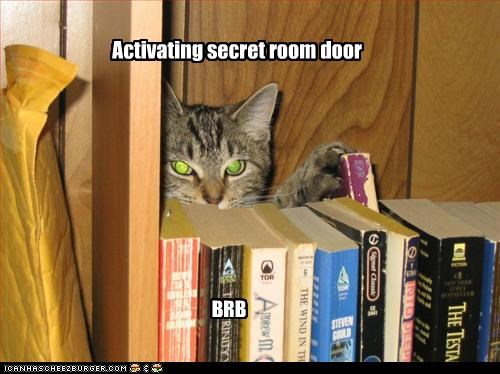 Activating secret room door