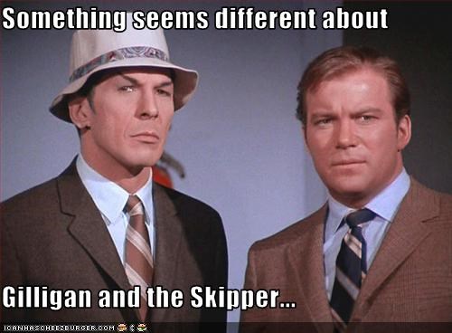 Something seems different about   Gilligan and the Skipper...