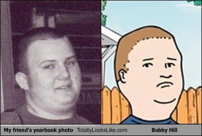 My friend's yearbook photo Totally Looks Like Bobby Hill