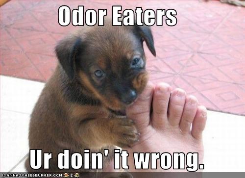 Odor Eaters  Ur doin' it wrong.