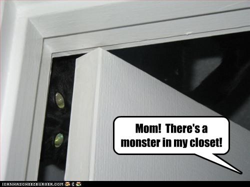 Mom!  There's a monster in my closet!