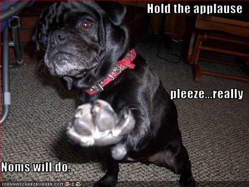 Hold the applause pleeze...really Noms will do.
