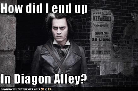 How did I end up  In Diagon Alley?