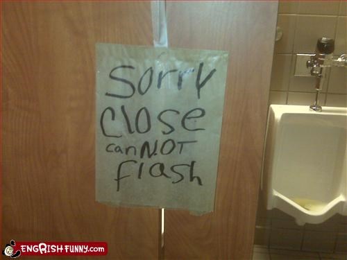 toilet not work or take picture