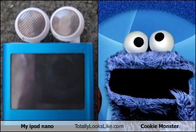 My ipod nano Totally Looks Like Cookie Monster