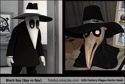 Black Spy (Spy vs Spy) Totally Looks Like 16th Century Plague Doctor Mask