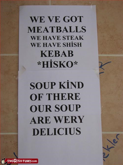 Soup Sign