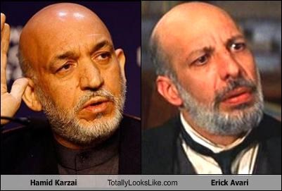 Hamid Karzai Totally Looks Like Erick Avari