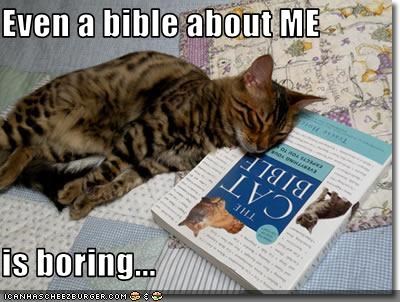 Even a bible about ME  is boring...