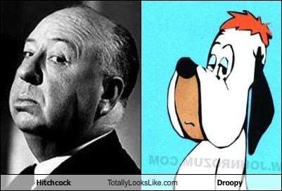Hitchcock Totally Looks Like Droopy
