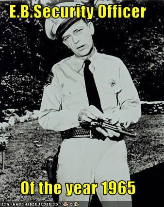 E.B.Security Officer  Of the year 1965