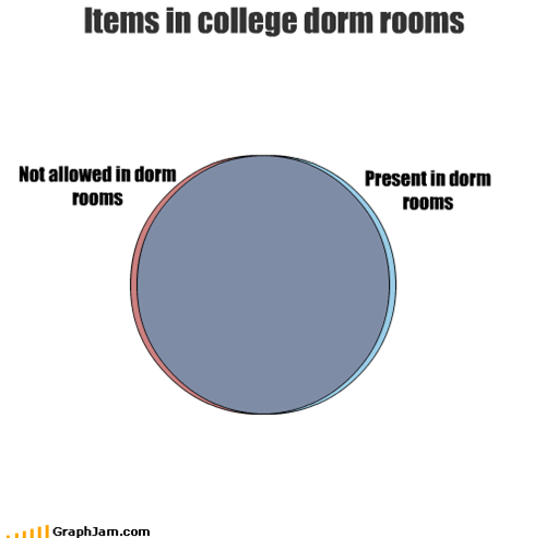Items in college dorm rooms