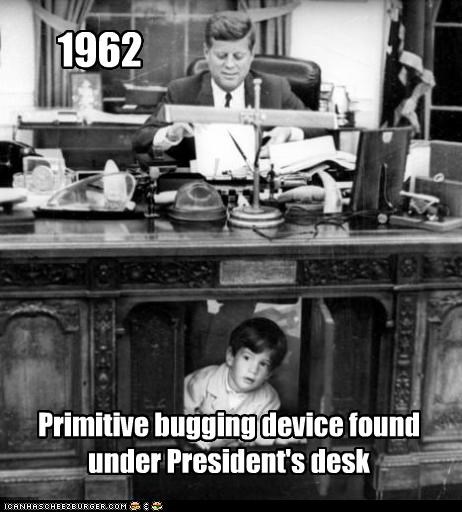 Primitive bugging device found under President's desk