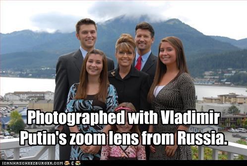 Photographed with Vladimir Putin's zoom lens from Russia.