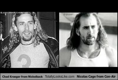 Chad Kroeger from Nickelback Totally Looks Like Nicolas Cage from Con-Air