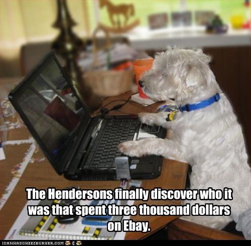 The Hendersons finally discover who it was that spent three thousand dollars on Ebay.