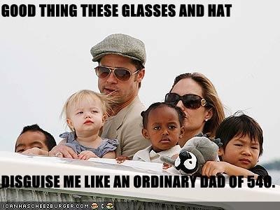 GOOD THING THESE GLASSES AND HAT  DISGUISE ME LIKE AN ORDINARY DAD OF 540.
