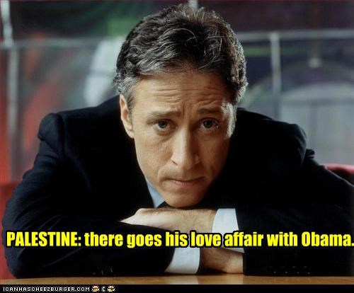 PALESTINE: there goes his love affair with Obama.