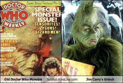 Old Doctor Who Monster Totally Looks Like Jim Carry's Grinch