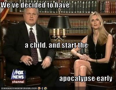 We've decided to have  a child, and start the apocalypse early