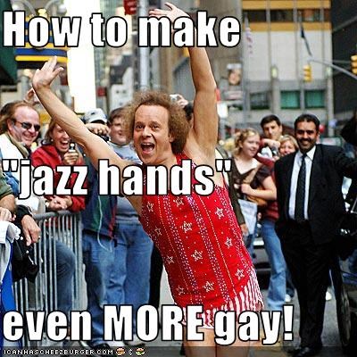 How to make  "jazz hands" even MORE gay!