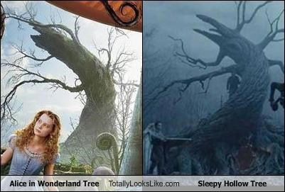 Alice in Wonderland Tree Totally Looks Like Sleepy Hollow Tree