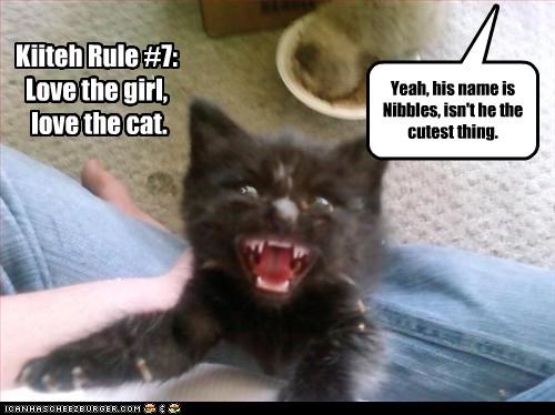 Yeah, his name is Nibbles, isn't he the cutest thing.