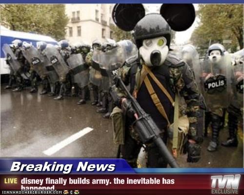 Breaking News - disney finally builds army. the inevitable has happened.