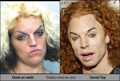 Chick on meth Totally Looks Like Carrot Top