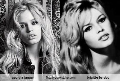 georgia jagger Totally Looks Like brigitte bardot
