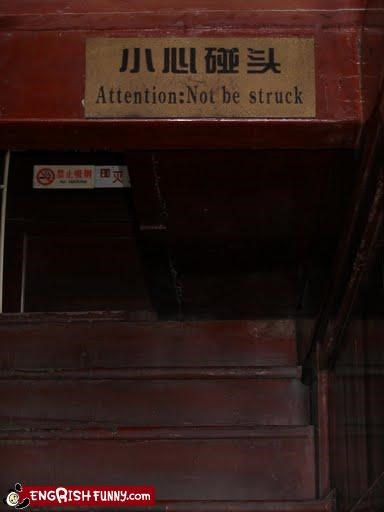 Not be struck