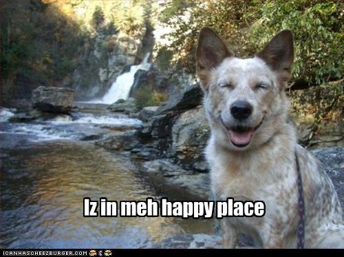 Iz in meh happy place