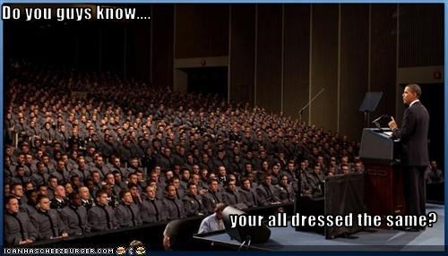 Do you guys know....  your all dressed the same?