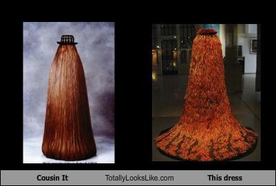Cousin It Totally Looks Like This dress