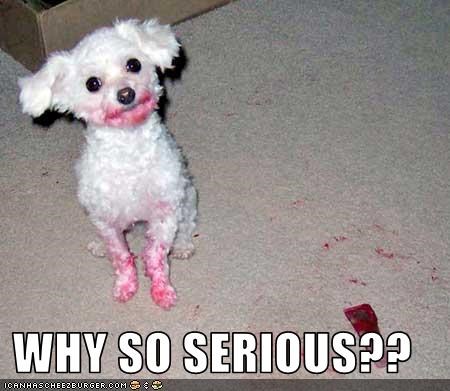 WHY SO SERIOUS??