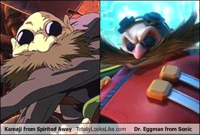Kamaji from Spirited Away Totally Looks Like Dr. Eggman from Sonic